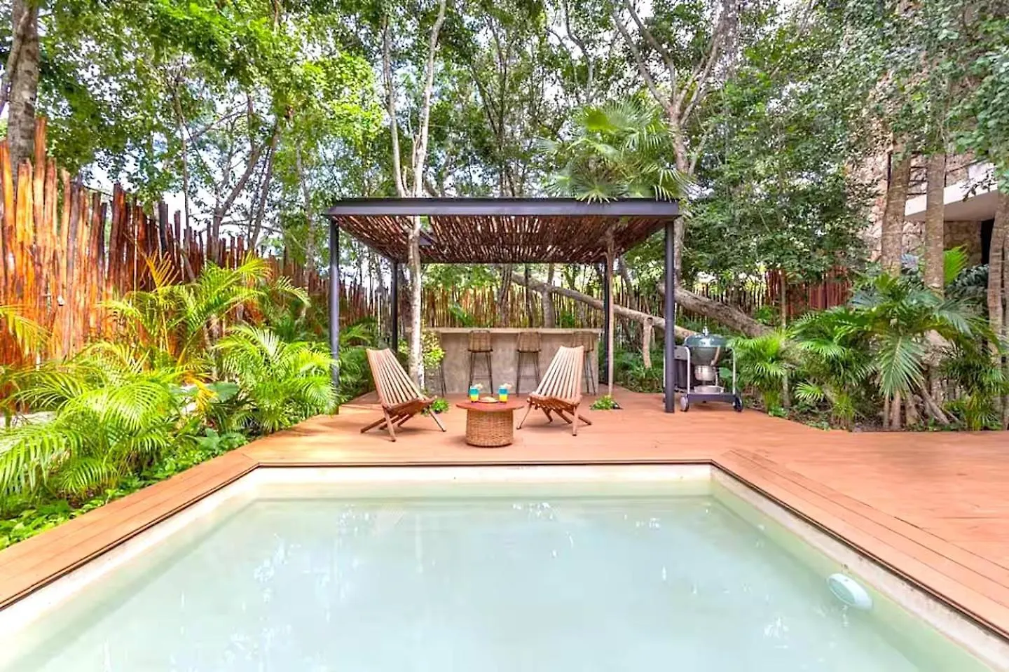 Quiet, Lux, Spacious And Comfy 2Bd 2Bth Condo,Private Pool, Wifi, Ac, 24Hr Security Tulum Apart-hotel